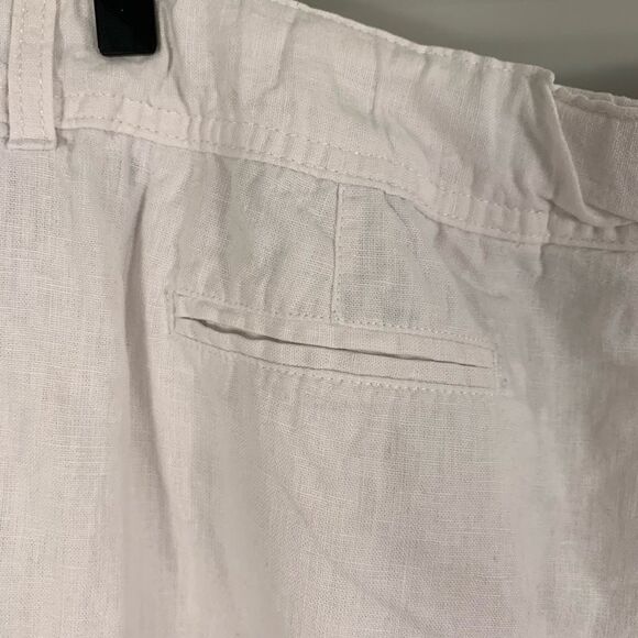 Cato size large woman’s white linen drawstring shorts - Picture 7 of 10